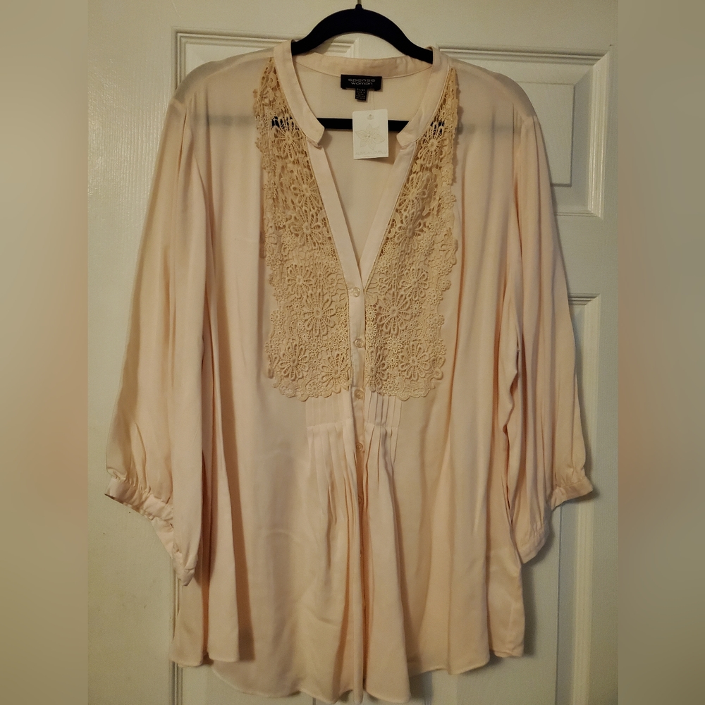 Beautiful pink and lace blouse